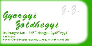 gyorgyi zoldhegyi business card